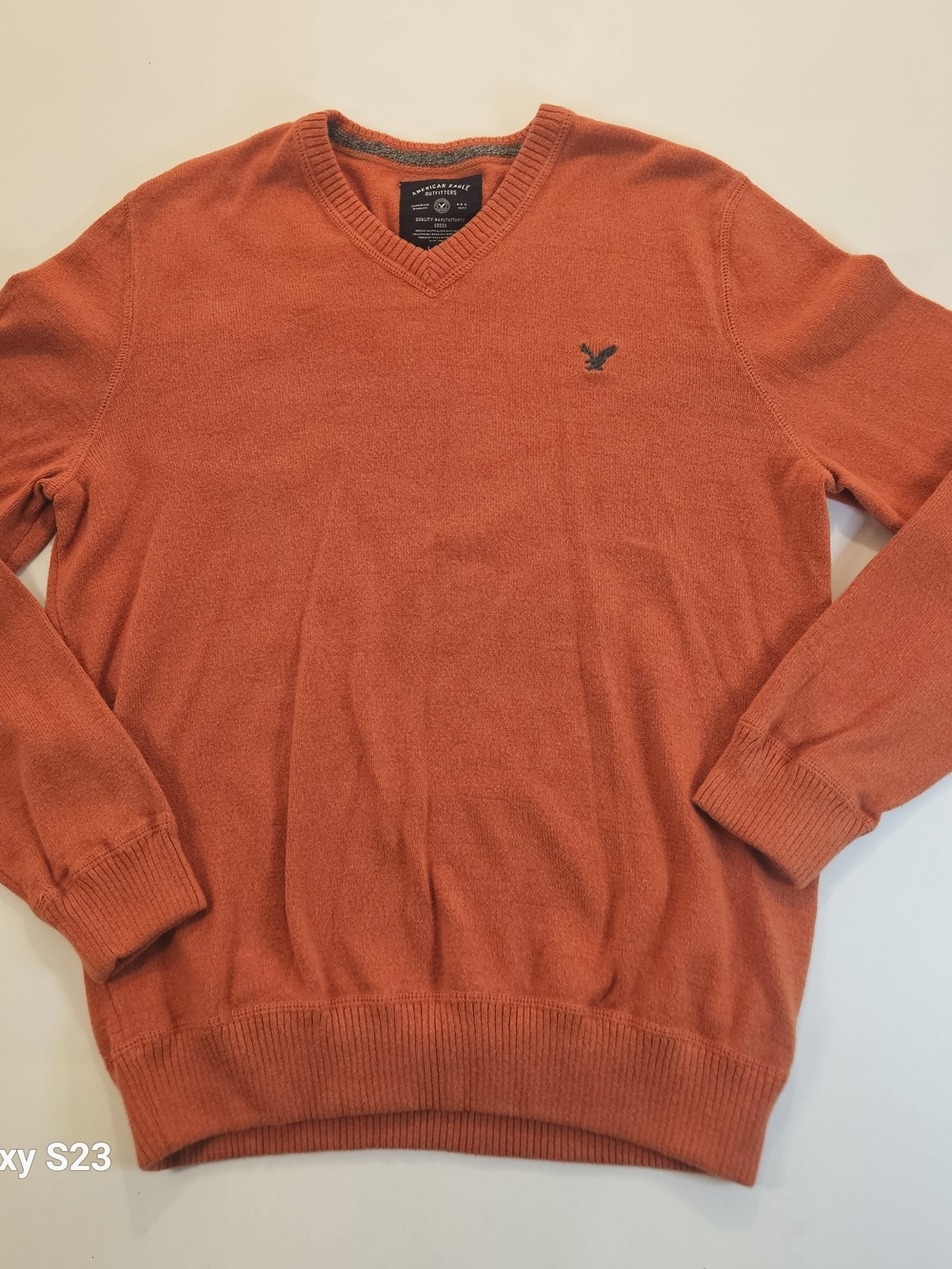 American Eagle Outfitters Burnt Orange V-Neck Sweater